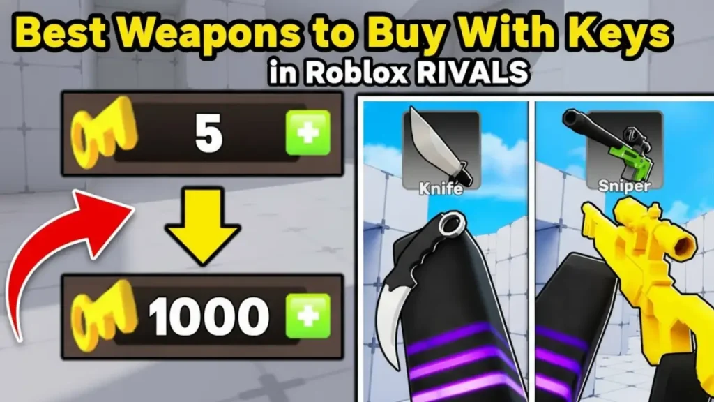 Best Weapons to Buy With Keys in Roblox RIVALS
