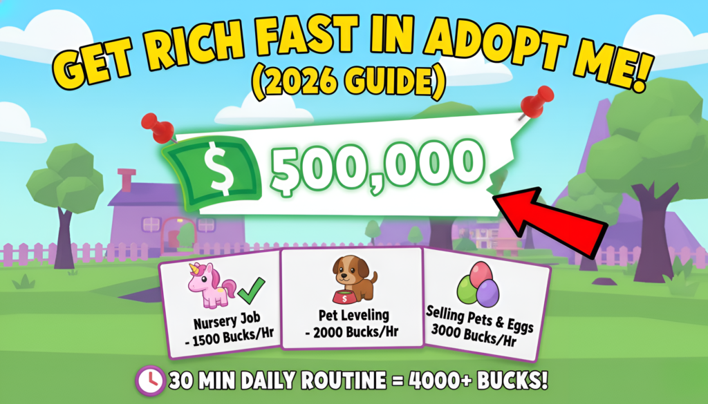 Earn Bucks Fast in Adopt Me
